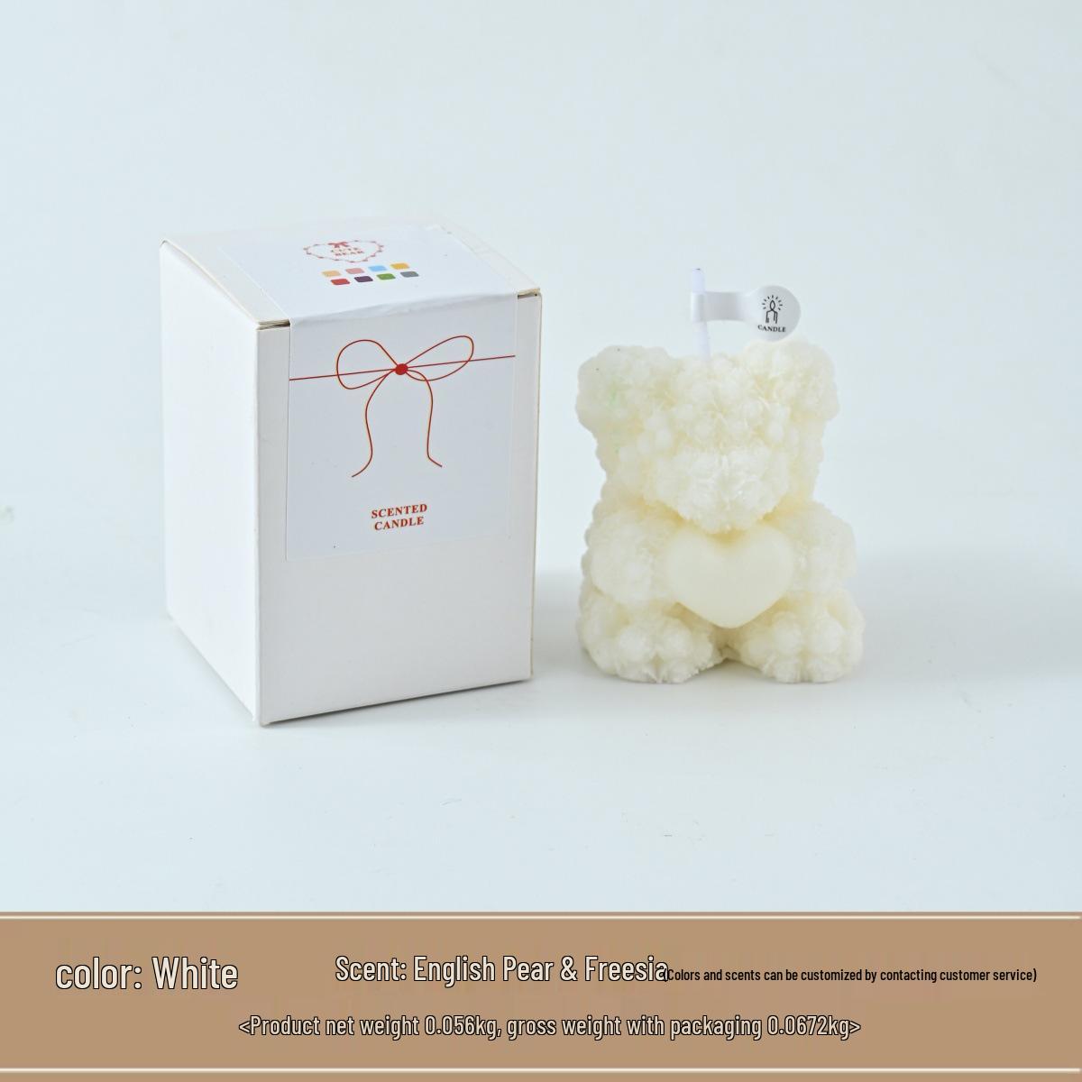 

Валентинка Розовый Медведь Ароматерапевтическая Свеча - Романтическое Украшение для Свадебной Вечеринки и Подарок