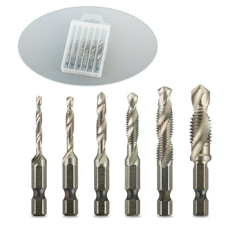 Yunbei Titanium-Plated High-Speed Steel Hex Shank Spiral Tap Drill