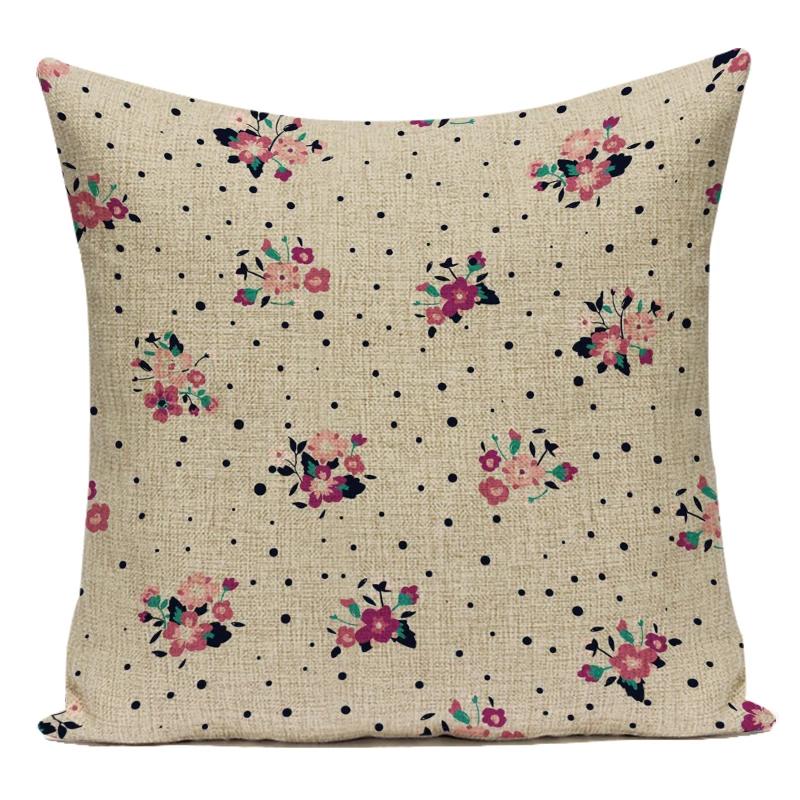 Vintage Floral Bee Decorative Cushion Covers Nordic Home Decor Sofa Chair Living Room Cushions Custom Throw Pillow Covers