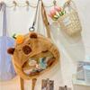 Zipper Bag Transparent Doll Bag Shoulder Bag Anime Backpack Portable Capybara Itabag  Gift