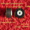13.5/14.1x8x6.7x2mm Rubber Pinch Roller for Cassette Deck Mechanism