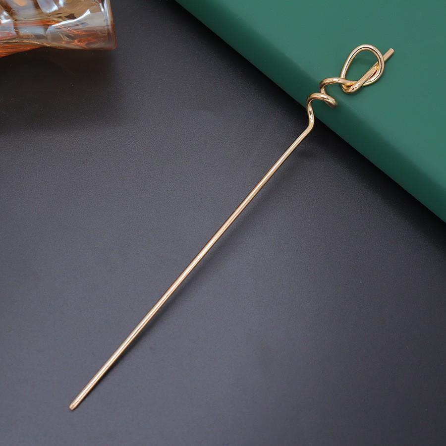 Twist Knot Winding Coil Hair Hairpin Cold Wind Niche Hairpin Simple Modern Feeling Coil Hair Accessories