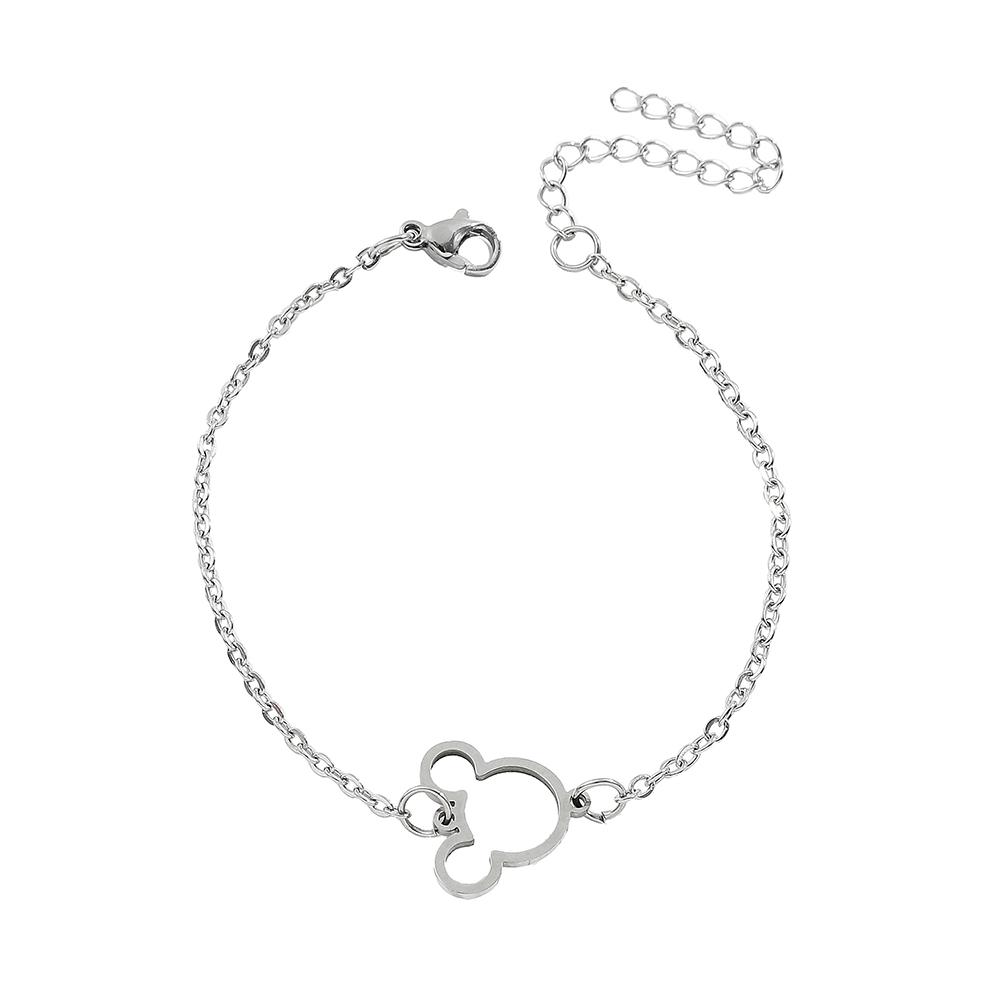 Браслет с персонажем аниме Модный Милый Золотой Серебристый Браслет Для Женщин Девочек Украшения Подарки