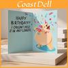 Dog Fart Greeting Card Cute Fun Creative Dog Pattern Touch Play Music For Birthday Celebration