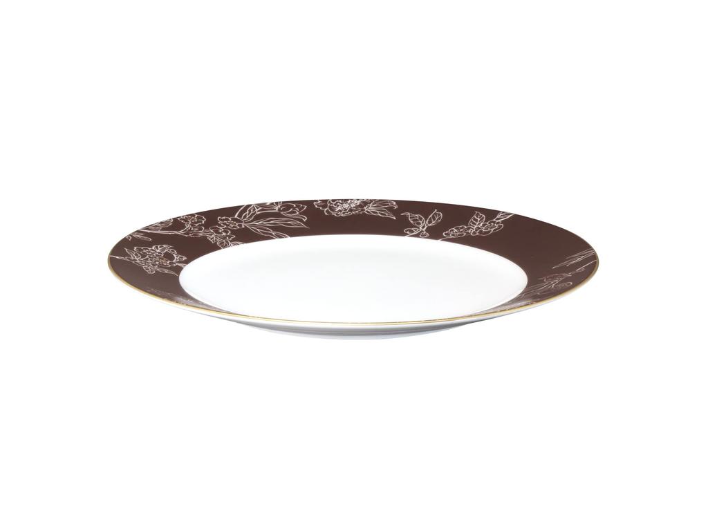 Okura Touen [Okura Touen x Chiso] Silent Garden 23cm Plate, Made in Japan, 2H/C307