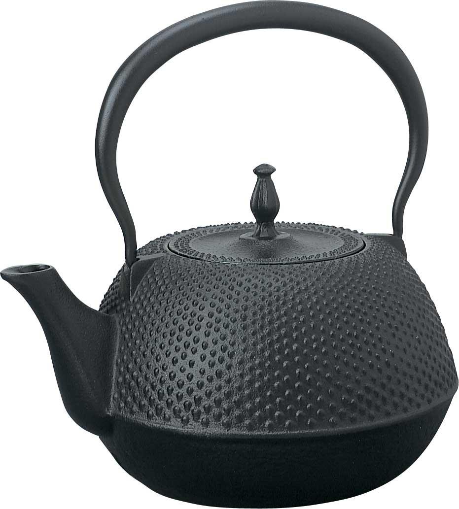 

Japanese Quality: Traditional Craftsmanship, Nanbu Ironware, Iron Kettle, 1.2L, Hail Black
