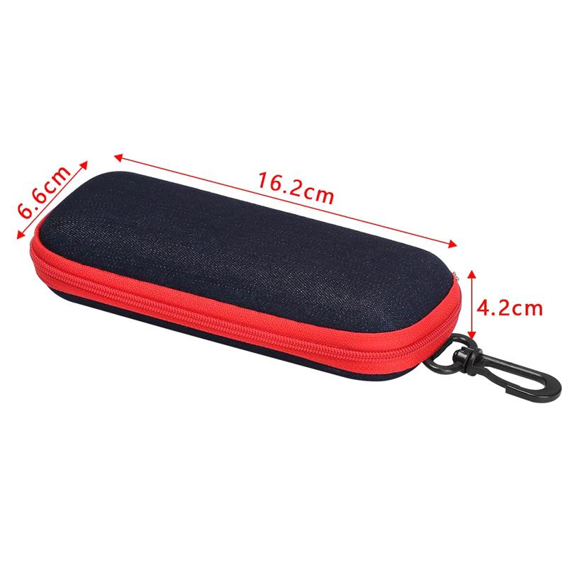 Denim Fabric Glasses Box Zipper Sunglasses Protection Container Eyeglasses Case Reading Glasses Organizer Carry Bag
