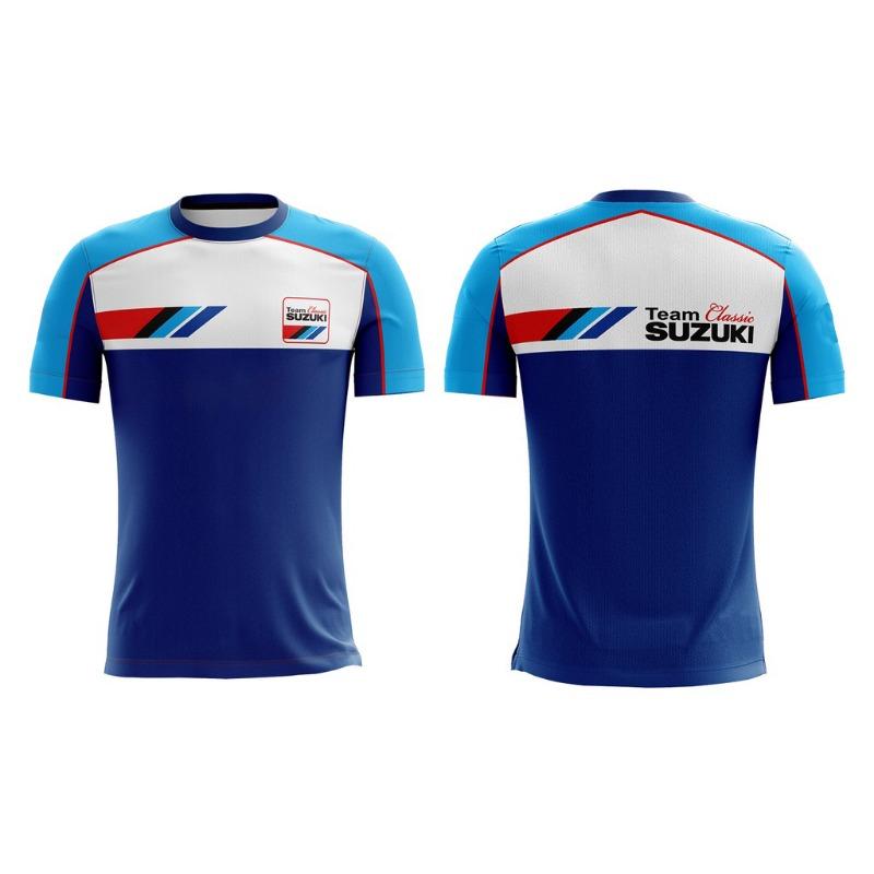 

Suzuki Fashion Print Men T-shirt Summer Daily Outdoor Sports Fitness Quick-drying Breathable Casual Street Short Sleeve 6XL