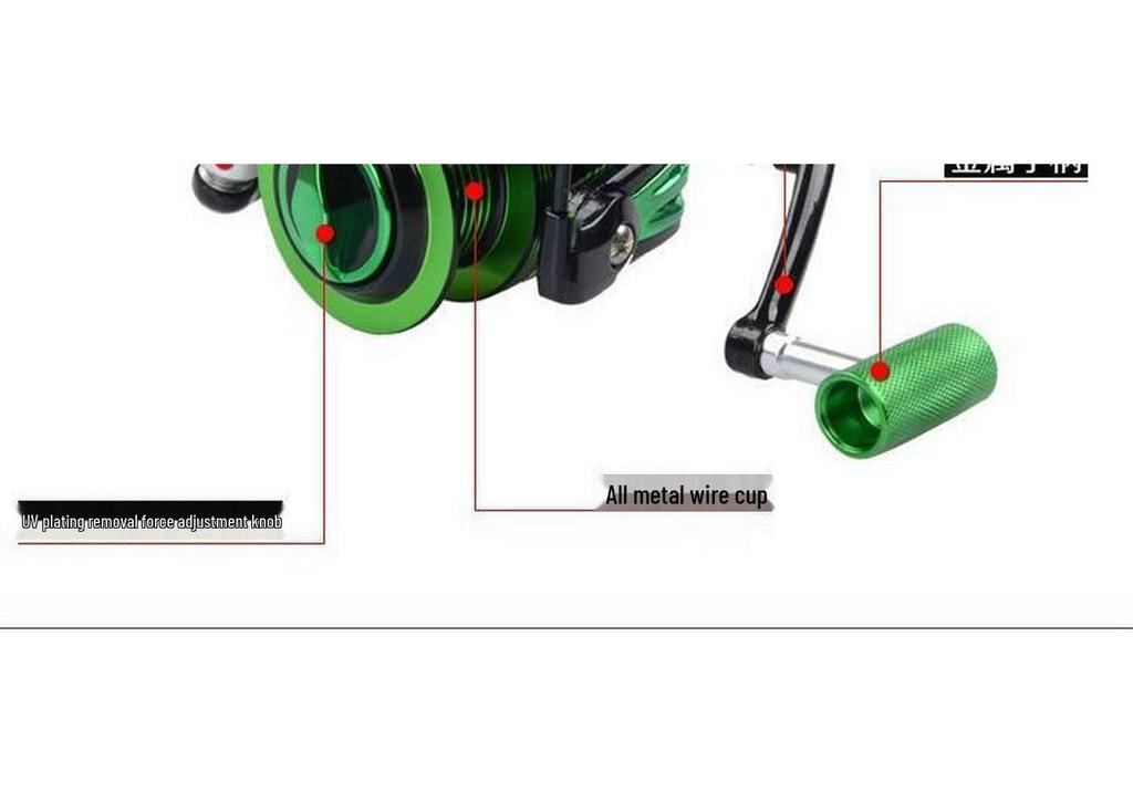 Metal Sea Fishing Reel - Rock & Lure, Long Cast Spinning Reel for Fishing Rods