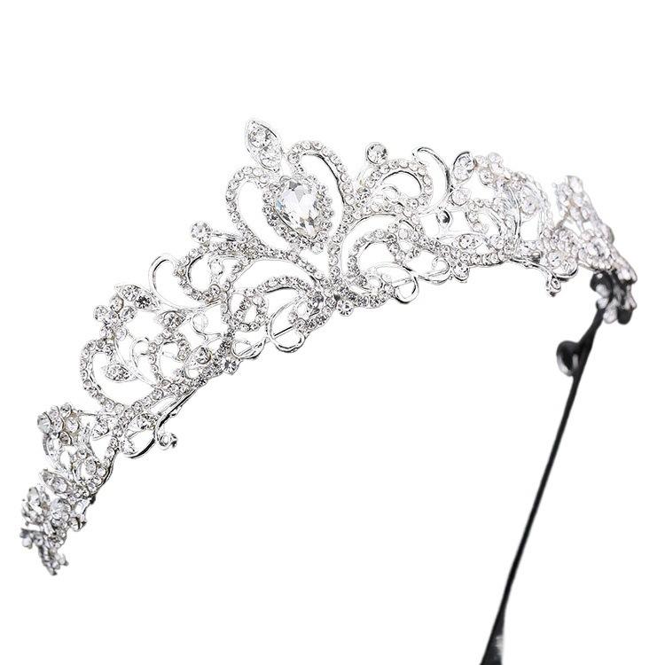 Bridal Crown Korean Style Hairband Large Crown Tiara Wedding Style Queen Princess Crown Wedding Accessories