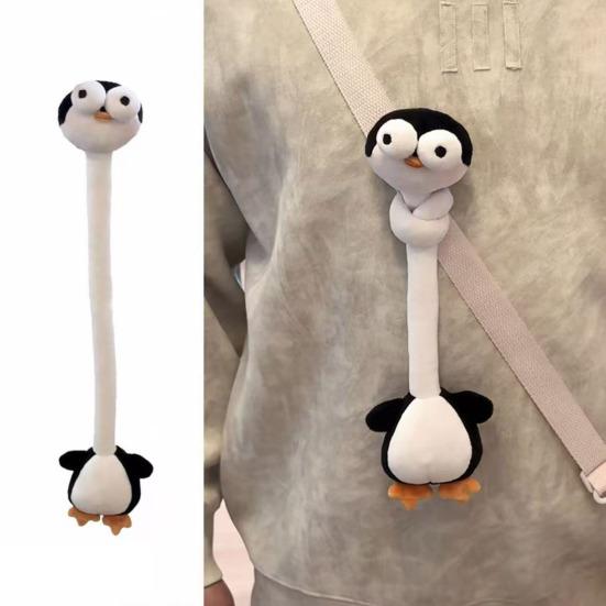 Yousheng Long Neck Animal Plush Keychain Soft Stuffed Dog Cat Frog Rat Pendant Plush Bags Backpacks Charm Birthday Gift for Animal Lovers