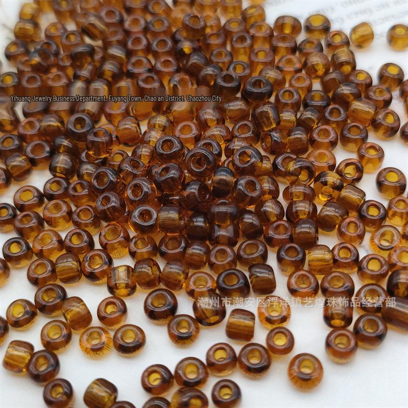 Colorful Transparent Glass Beads 2-4mm for Ethnic Clothing and Jewelry Accessories