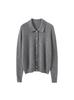 Women's Cashmere Polo Collar Cardigan: Elegant Autumn/Winter Knit Sweater