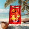 Personalized customized proof beach towel with Pokémon Charmander pattern - soft, absorbent,quick-drying,perfect swimming,camping&bathing