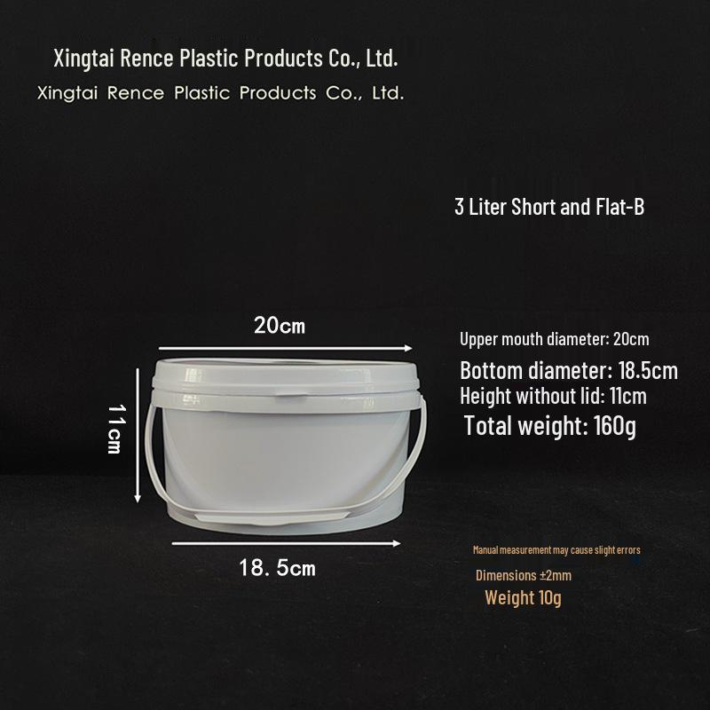 Food-Grade Wide-Mouth Plastic Bucket: Sealed, Thickened, and Round - 3L, 5L, 6L for Kimchi Sauce