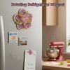3D Rotating Refrigerator Magnet Traditional Cartoon Holiday Blessing Decoration Lucky Charm Handmade Fridge Magnet Office Decor