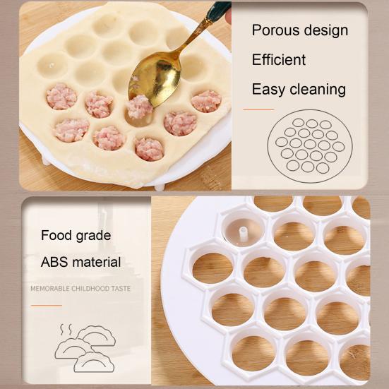 Dumpling Maker Portable Easy to Clean ABS Dough Press Cutter Kitchen Gadget