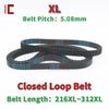 XL Timing Belt Length 216XL To 312XL XL Toothed Rubber Belt 6mm 8mm 10mm XL 13mm 15mm 20mm CNC 3D XL Synchronous Belt Drive Belt