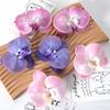 Brooch Diy Jewelry Making Craft Simulated Flower Handmade Accessories Headdress Butterfly Orchid Flower Decoration Hairpin Gift