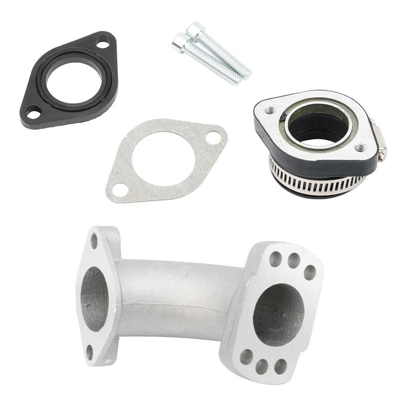 Motorcycle Intake Manifold Dirt Pit Bike Carburetor Rubber Mainfold Adapter Inlet Intake Pipe Kits For VM22 PZ19 PZ26 YX125