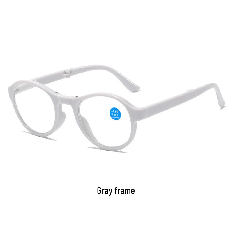 Fashionable Folding HD Reading Glasses with Spring Hinges & Anti-Blue Light for Seniors