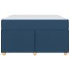 Bed Frame with Mattress Blue 120 x 190 cm Fabric