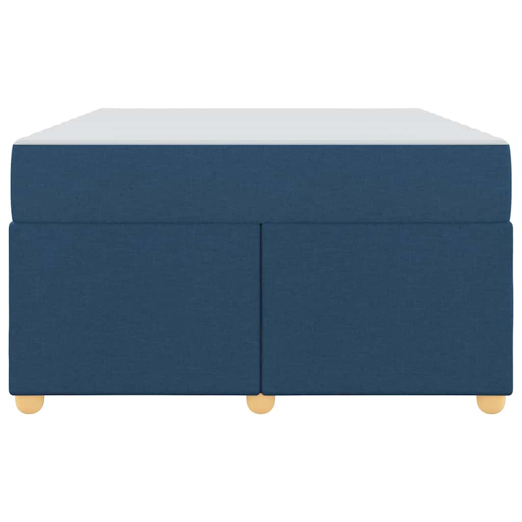 Bed Frame with Mattress Blue 120 x 190 cm Fabric