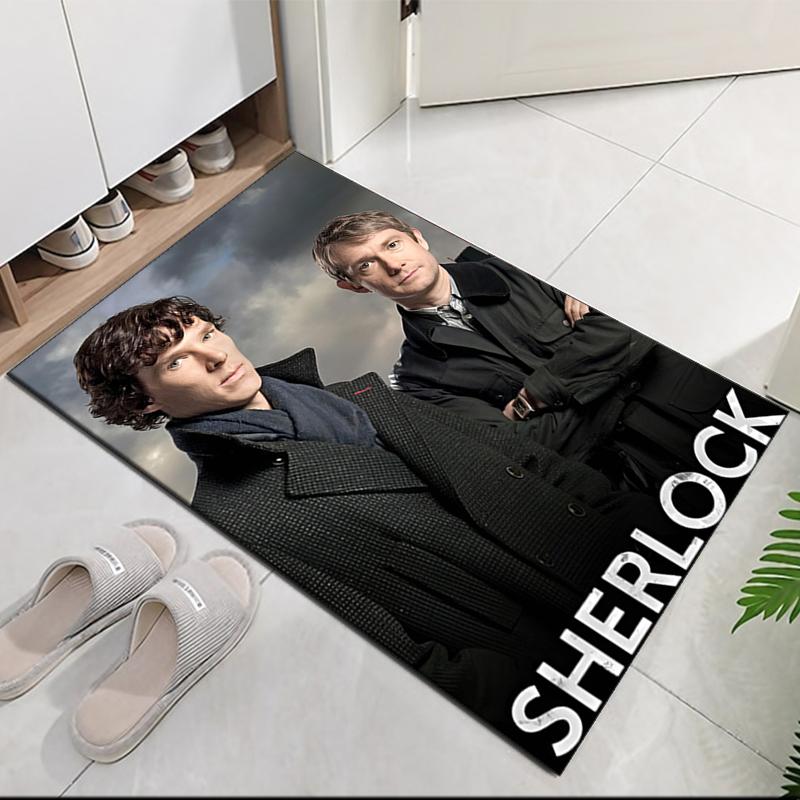 Sherlock Printed Carpetrugfor Office Chair Living Room Bedroom Kitchen Room Decor Gifts