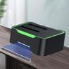 Double Bay Hard Drive Enclosure USB3.0 for 3.5 and 2.5inch Drives Docking Station with Convenient Offline Clone