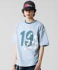 GLACK Gt124 Numbering Star Applique T-Shirt (Blue)