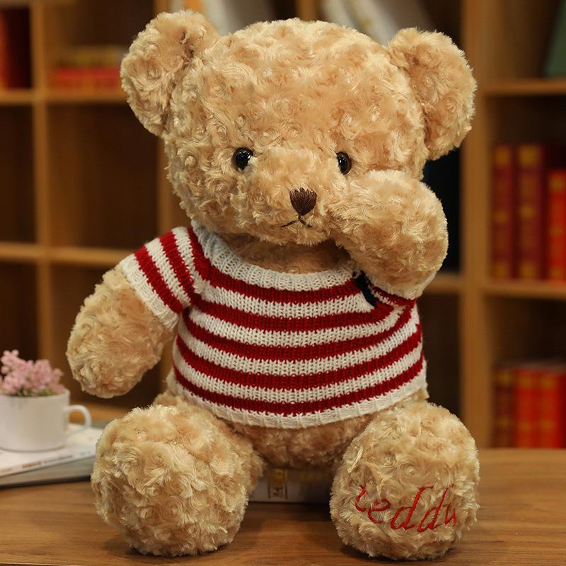 Clothes Teddy Bear Doll Plush Teddy Bear Sweater Hug Bear Doll Girl Soothing Ragdoll