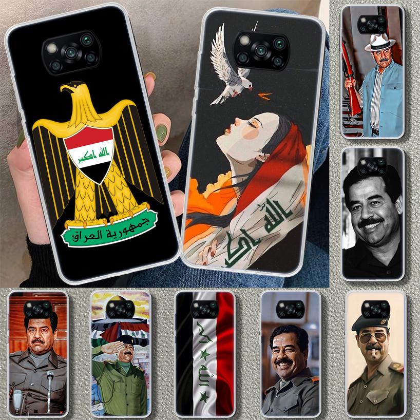 Etui Fashion Saddam Hussein Iraq Arabic Phone Case Cover for Xiaomi Poco X6 X5 X7 Pro F7 Ultra Redmi 15C 15 13C 13 12C 12 10C 10