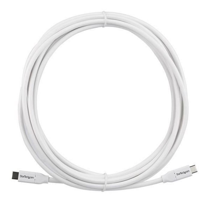 Startech 4m USB-C To USB-C Cable with 5A Power Delivery - White - Sync & Charge