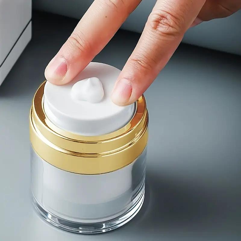 15/30/50ml Empty Cream Jar Vacuum Bottle Refillable Lotion Bottle Airless Jar Travel Refillable Cosmetic Jar Container with Pump