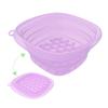Square Foldable Silicone Bowl For Face Ice Bath And Home Skincare Routine Portable Face Dipping Bowl For Women And Girl