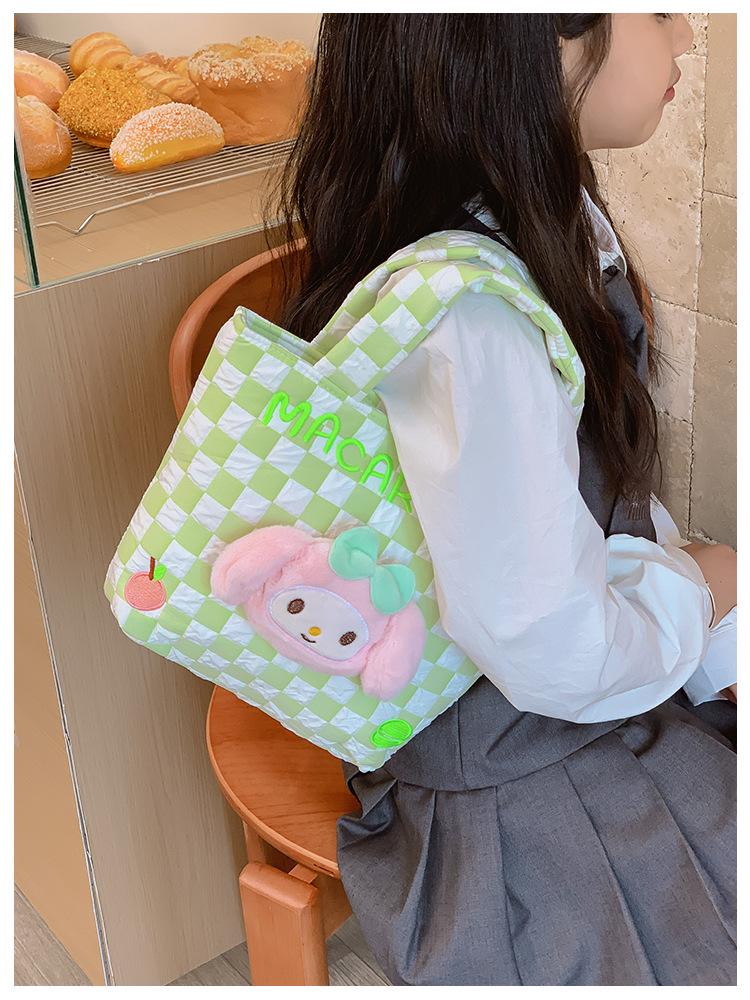 Cartoon Kids' Plush Toy Handbag - Chic, Casual, Cute Tote Wristlet for Girls