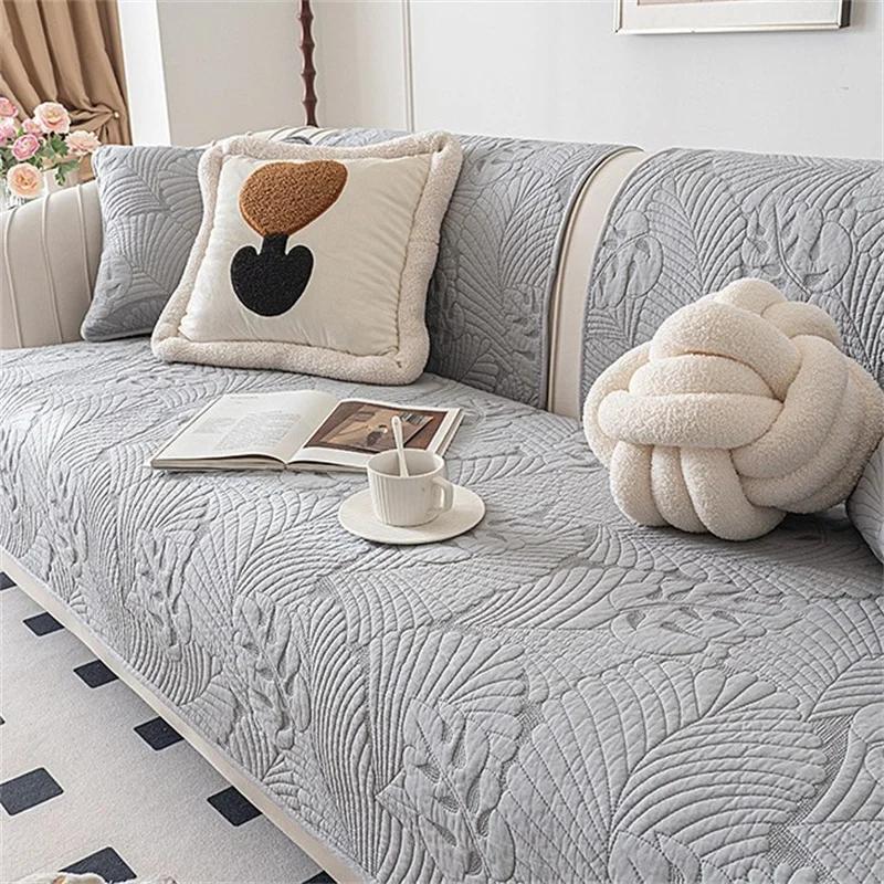 Thicken Cotton Sofa Cover Four Seasons Universal Sofa Mat Seat Pad Luxury Couch Cover Non slip Couch Slipcover Living Room