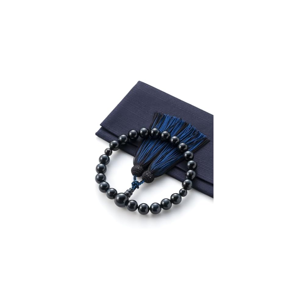 Fukushodo Prayer Beads for Men [Supervised by Funeral Professionals, Kyoto Traditional Craft] For