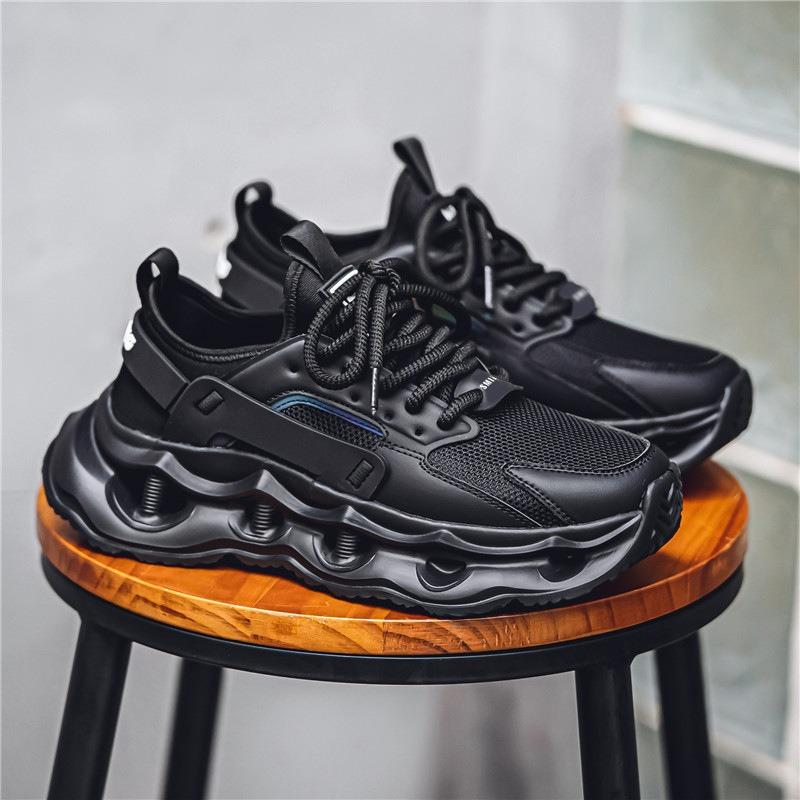 Platform Dad Shoes Men's Summer 2 New Mesh Breathable Versatile Casual Sports Shoes Lightweight Reduction