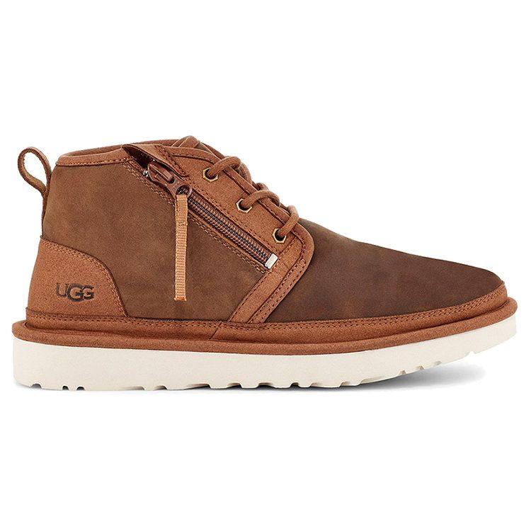 UGG Neumel Zip High Top Fleece Lined Brown 1103883-CHE