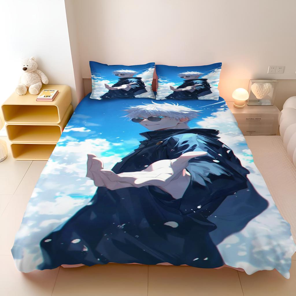 Jujutsu Kaisen Bedding Set Japan Famous Anime Duvet Cover Sets Comforter Bed Linen Twin Queen King Single Size Dropshipping Gift