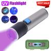 Rechargeable LED UV Flashlight Ultraviolet Torch Zoomable Mini 395nm UV Black Light Pet Urine Stains Detector Scorpion Hunting