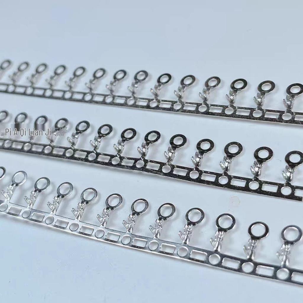 Extra Small O-Type Ring Terminal for Grounding, Cold Crimp, Circular Horizontal, Sizes 1.8, 2.0, 2.2, 2.5.