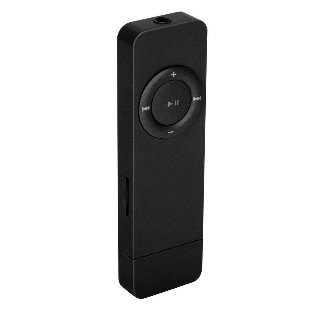 MP3 Music Player Portable Music Media MP3 Player with Lanyard for Listening To MusicBlack