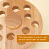Rubber Wood Rotating Storage Rack Hairdressing Scissors and Comb   Multi-Purpose Storage Rack for Home Salon Use