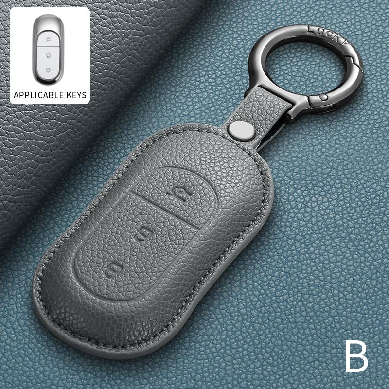 Guscio Portachiavi Auto in Pelle Portachiavi per Leapmotor T03 S01 C11 C01 T03 S01 C11 B10 Custodia Portachiavi Intelligente Auto Accessori di Protezione