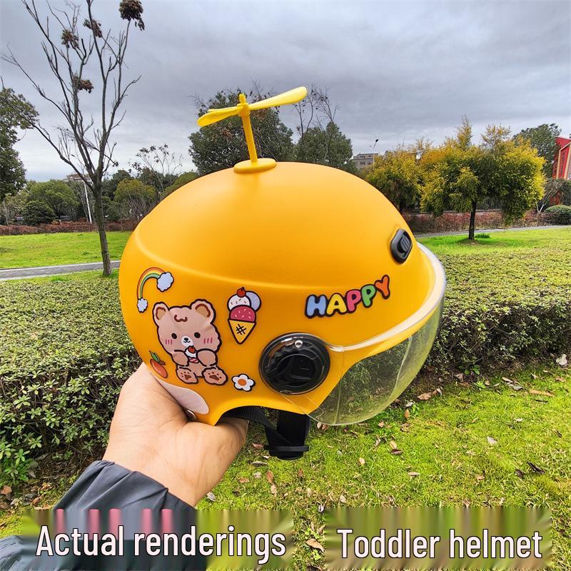 3C Certified Children's Universal Helmet - Four Seasons, Boys & Girls, Electric/Battery Cars, Summer Half Helmet