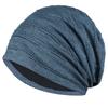 1Pc Thin Elastic Slouchy Lightweight Headscarf Cap Breathable Unisex Casual Beanie Trendy Solid Color
