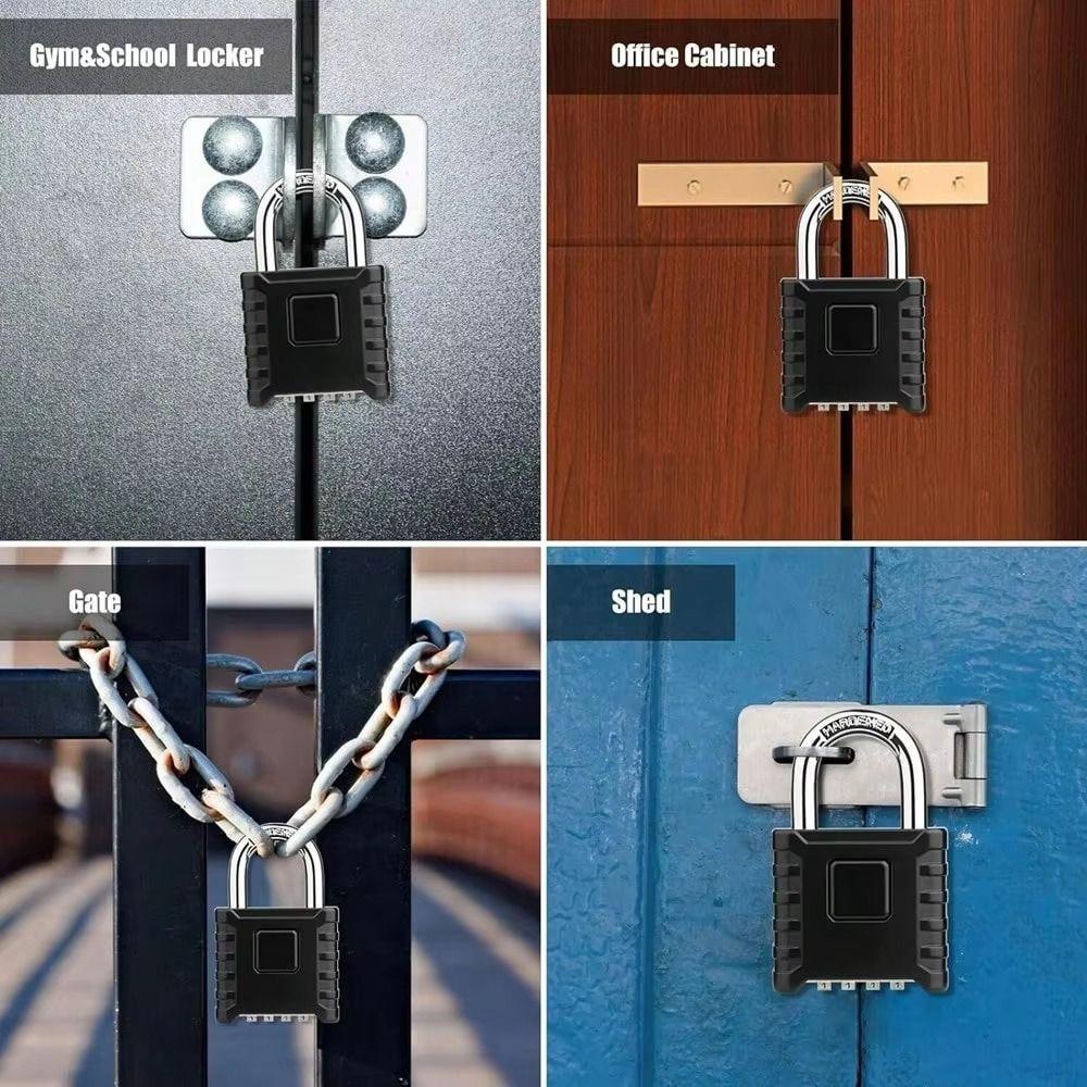Waterproof Password Code Locks Zinc Zinc Alloy Drawer Cabinet Lock Combination Padlock Gate Hasp Storage