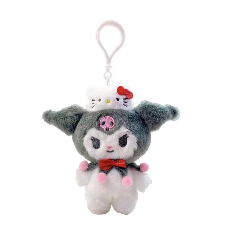 Cute 50th Anniversary Hello Kitty Kuroomi Plush Keychain Gift 10cm